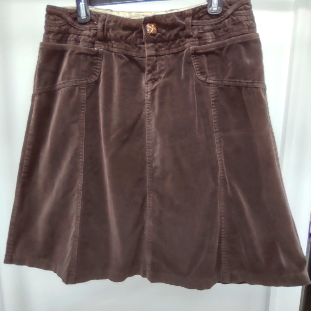 Tulle Brown Courderoy skirt, size M